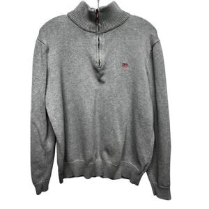 Polo Jean Co. by Ralph Lauren 1/4 Zip Pullover Sweater Gray Size L